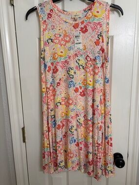 Style & Co. Floral Asymmetrical Sleeveless Dress - Multi